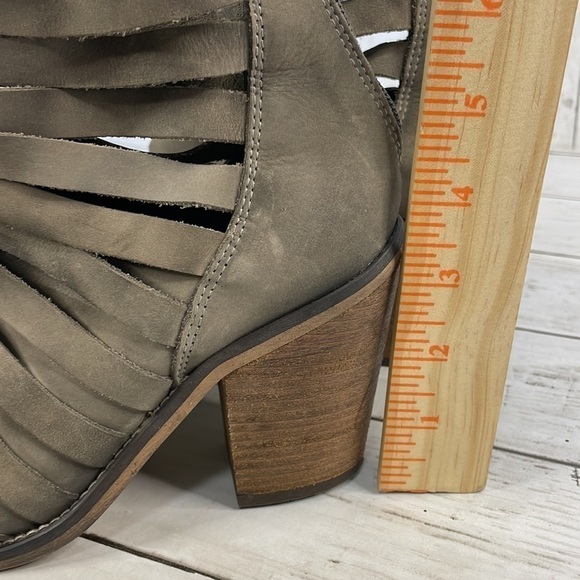 Free People Taupe Hybrid Strappy Heel Bootie - Picture 9 of 14